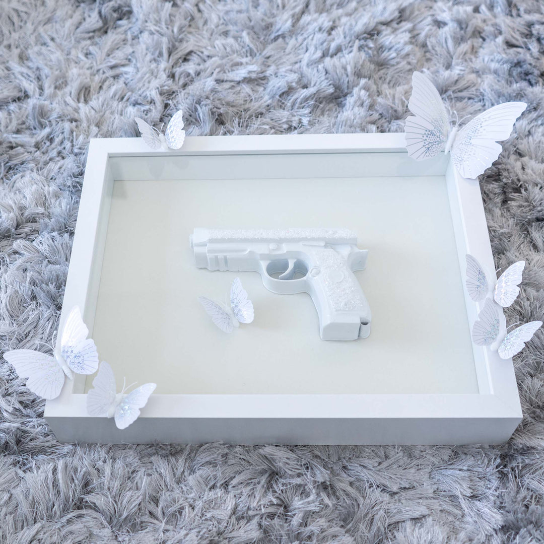 Gun with Butterflies - Luxxcreative