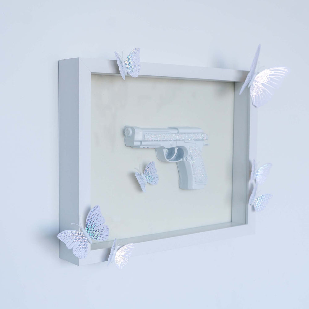 Gun with Butterflies - Luxxcreative