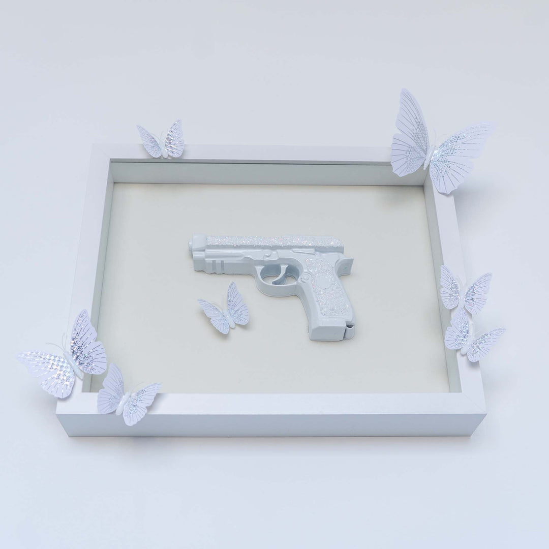 Gun with Butterflies - Luxxcreative