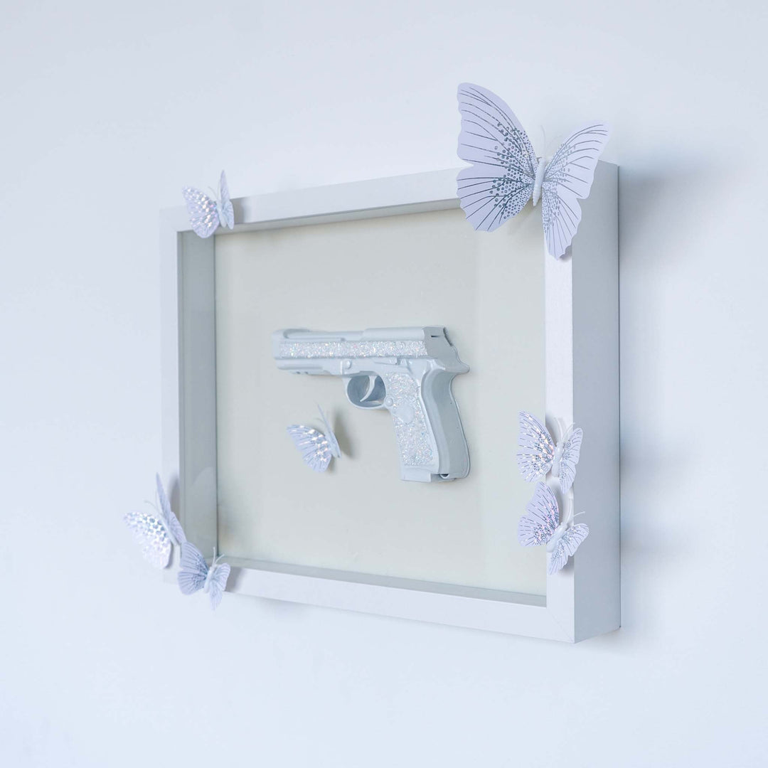Gun with Butterflies - Luxxcreative