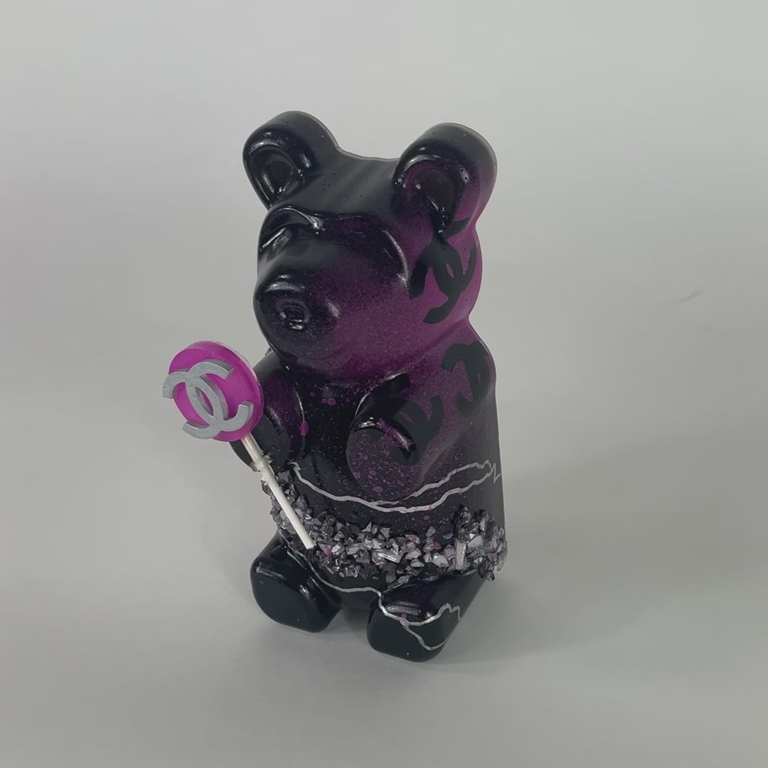 Purple Gummy Bear Statue Luxxcreative